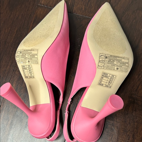 Forever 21 Vibrant Pink Slingback Heels - Picture 7 of 7
